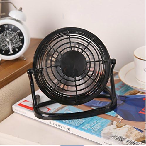 Danyoun Mini USB Fan, Small Personal Silent Fan Quiet Operation, Office / Home Light-Weight Desk Mini Fan Portable Cooling Fan USB Powered by NetBook, Computer MacBook, Power Bank, Black