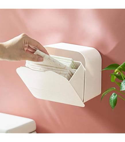 Tamponhouder voor Badkamer - Houten Opbergdoos Voor Maandverband En Tampons,Badkameraccessoires Decoratief Voor Haarspelden Medicijnen Watten