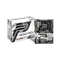 Asrock AB350 PRO4 Mainboard mit Chip grau