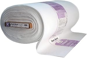 ICRAFT Thermoweb Heat'N Bond High Loft Fusible Fleece White 45-inch X 15Yd, Acrylic, Multicolour, 11x14.4x23.5 cm