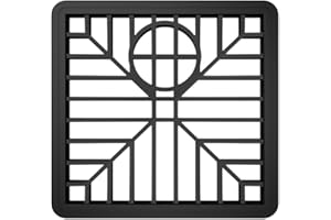 EPITOME FLOWER Drain Covers Outdoor 15cm x 15cm (6 in x 6 in) Square Outdoor Drain Cover