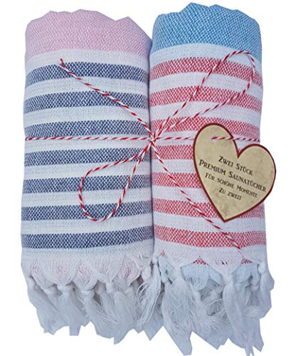 Preisvergleich Produktbild GREEN retail Handgemachte Saunatücher Set 100x180cm, Saunahandtuch, Duschtuch, Hamamtuch, Strandtuch, Badetuch, Handtücher Set, 100% Baumwolle, Spa, Sport, Freizeit, Yoga, Reisen, Sporttuch