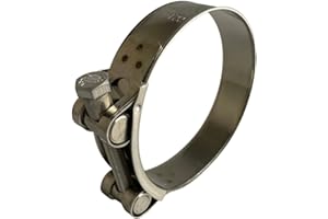 Boltza® Stainless Steel Single Bolt Hose Super Clamp 98-103mm Supra Clip Silicone Rubber Exhaust x1