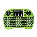Produktbild Rii i8+ Grün 2.4GHz Mini Wireless Tastatur und Touchpad-Maus,LED Hintergrundbeleuchtung, Eingebaute Wiederaufladbare Li-ion Batterie und Komfort Deckel für Smart TV, Raspberry Pi,Mini PC, HTPC, Computer und Konsolenspiele MacOS,Linux, Android,XBMC,Windows 2000 XP Vista 7 8 (Rii i8+ Grün mit LED Hintergrundbeleuchtung)