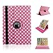 Price comparison product image iPad Mini 4 Case,Miya 360 Degree Rotating Stand PU Leather Smart Screen Protective Flip Folio Cover with Multiple Viewing Angles for Apple iPad Mini 4,Pink
