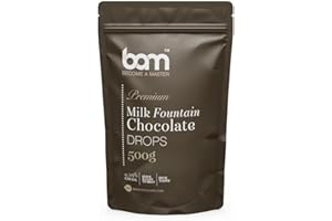 BAM Cioccolato per Fontana 500g – Gocce di Cioccolato al Latte per Fontane e Fondute – Cioccolato da Sciogliere per Dolci e Frutta