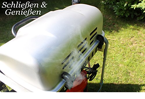 BBeeQ® Räucherröhre 30cm aus Edelstahl – bester Kaltrauch-Erzeuger für Gasgrill und Kohlegrill – Räucherbox, Pellet-Smoker - 6