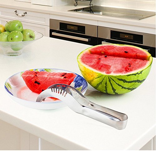 Bigood Melonenschneider Watermelon Slicer Schneider Wassermelone Entkerner Ausstecher - 3