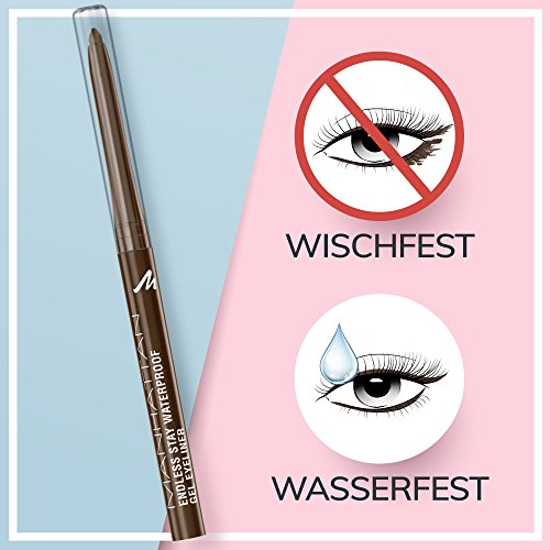 Manhattan Endless Stay Waterproof Gel Eyeliner, 001 rich brown, langanhaltend, wisch und wasserfest, ohne anspitzen, 1er Pack - 4