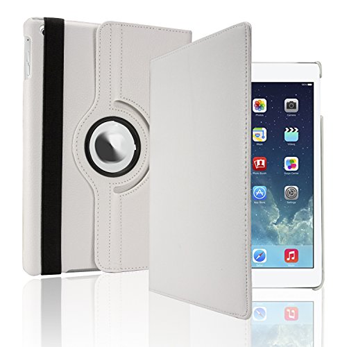 SAVFY iPad Air 2 Hülle Case Schutzhülle 360 Grad Rotation Flip Cover inkl. Displayschutzfolie, Eingabestift für iPad Air 2 iPad 6 - 2