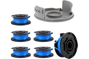 Moritale Bobine Ricambio Filo per Ryobi One+ RAC124 OLT1823 1832 RLT1825 1830 AC14RL3A Decespugliatore Nylon Reflex (6 pezzi)