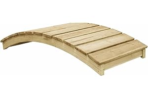 Goliraya Garden Bridge Decoration bridge Outdoor Stream Pond Ornament 170x74 cm Impregnated Pinewood