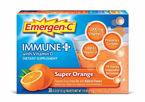 Emergen-C Immune+ Dietary Supplement (Super Orange Flavor, 30-Count 0.33 oz. Packets) RS.1882 (38.00% Off) - Amazon