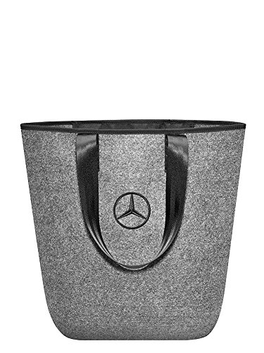 Mercedes-Benz, Einkaufstasche, grau / schwarz, 100% Polyester - 2