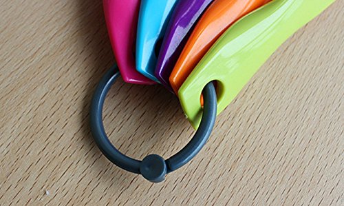 Nikgic Messlöffel Set Bunte Kunststoff Messlöffel Set für Backen Küche 5 Stück - 5