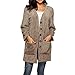 Price comparison product image HOOUDO Womens Winter Fluff Fashion Sexy Casual Warm Jacket Buttons Long Sleeve Ladies Solid Outwear Blouse Tops Overcoat Cardigan (X-Large,Khaki)