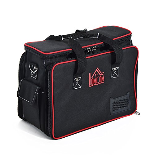 Homcom® Werkzeugtasche Werkzeugkoffer Wergzeug Tasche mit Schultergurt