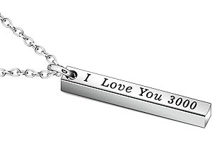 CYSKEN I Love You 3000 Necklace for Women Men Dad Mum Girlfriend Boyfriend Wife Husband Gifts Christmas Gifts Thanksgiving Gifts Birthday Gifts