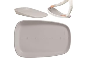 Olmitos - Cambiador de Bebé Antideslizante EVA – Superficie Impermeable, Lateral Elevado, Medidor de Crecimiento, Higiénico y Fácil de Limpiar – 69x44cm | Desde 0m hasta 12 meses (Taupe)