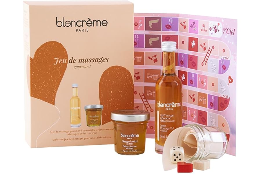 Blancrème Coffret Jeux de Massages Saveurs Gourmandes pour Adulte
