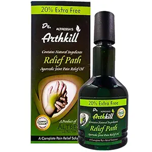 ALTRESSA Arthkill Ayurvedic Joint Pain Relief Oil with Natural Ingredients, Releif Path, 120 ml Pack of 1