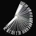 Well-Goal 50pcs Nail Tips Sticks Polish Display Fan Nail Art Tips Display Practice Wheel Tool