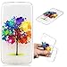 Produktbild Nadoli Transparent Hülle für Xiaomi Redmi 4A,Öl Gemälde Baum Malerei Muster Liquid Crystal Kirstall Ultra Dünn Kratzfest Weich Flex Premium Durchsichtige Rückschale TPU Silikon Abdeckung Handyhülle Schutzhülle Bumper Schale Case Cover für Xiaomi Redmi 4A,Öl Gemälde Baum