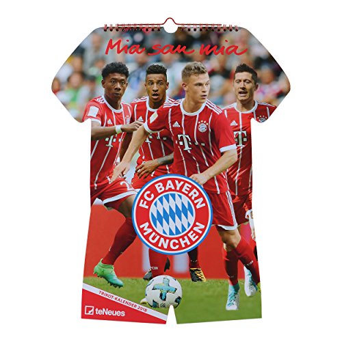 Preisvergleich Produktbild FC Bayern München Trikotkalender Kalender + gratis Aufkleber forever München