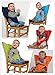 MissFox Portable Baby High Chair Washable Travel Sacking Seat Cover Harness (Dark Blue)