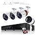 Produktbild ELEC AHD 720P 8CH-4CAM DVR Video¨¹berwachung ¨¹berwachungskamera-System mit vorinstallierter 1TB Festplatte, (4Stk) 2000TVL 1.3MP CCTV Wetterfest 60ft Nachtsicht Kugelkamera Fernzugriff