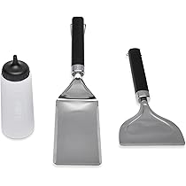 Weber Plancha Tweezers | Durable Metal Tweezers | For Cooking On Flat Surfaces | With Textured Ends For More Grip (6208