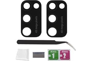 Eonpam 2er-Pack Kamera Glas für Samsung Galaxy A41 SM-A415 Original Rückseite Kamera Linse Glas Ersatz HD Kameraschutz Camera Glass + Reparatur Set