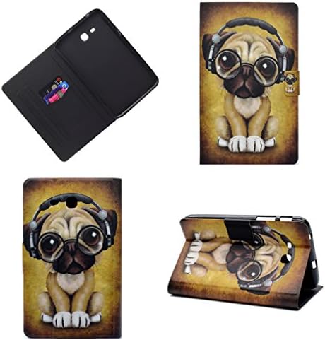 LMAZWUFULM Case for Samsung Galaxy Tab 3 Lite/SM-T110 / T116 (7,0 Inch) PU Leather Ultrathin Magnetic Cover Little Dog Pattern Stand Case Flip Cover for Samsung Tab 3 Lite / T110 / T116