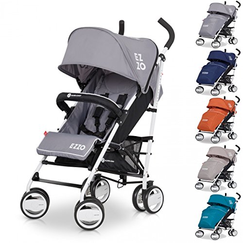 Baby Stroller Pram EZZO High Class Aluminium Pushchair - foldable, Colour Antracite