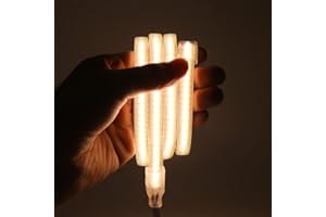 XUNATA Striscia LED COB Flessibile 220V, IP65 Impermeabile, Nastri LED ad Alta Luminosità da 240 LED/m con Cavo di Alimentazione (Bianco Caldo, 10m)