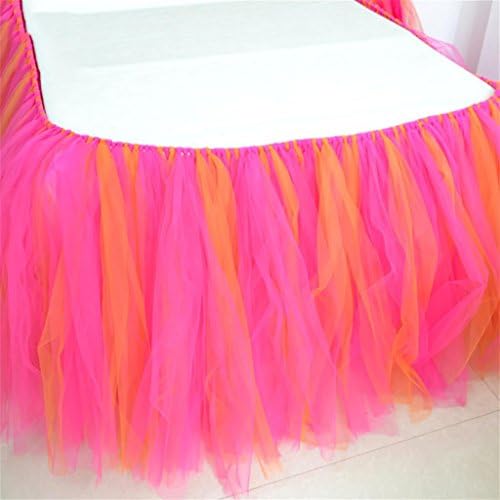 XUAN Vlovelife Table Skirt Tutu Tableware TableCloth Wedding Party Baby Shower Decorations?80 cm *91.5 cm?