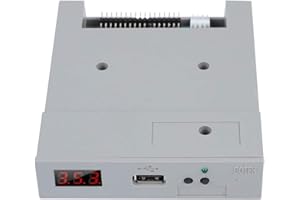 Tangxi SSD-Diskettenlaufwerk, SFR1M44-U100 3,5-Zoll-1,44-MB-USB-SSD-Diskettenlaufwerk-Emulator + CD-Schrauben, Plug & Play, Grau