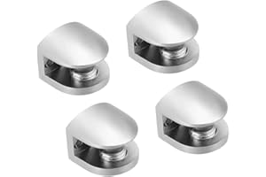 sourcing map uchwyt szklany uchwyt zaciskowy ze stopu cynku 5-8mm type-05, 4szt