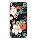 Produktbild Chreey Hülle für Huawei P10 Lite, Schwarz Matt TPU Weiche Silikonhülle Ultra Dünn Stoßfest Anti-Kratz Handy Schutzhülle, Blühende Blumen