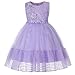Produktbild Beikoard Mädchen Baby Kleid Tutu Kleid Spitze Bowknot Princess Hochzeits Performance formales Kleid Party Spitze Tüll Brautjungfern Kleider