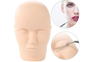 Puppenkopf Mit Wimpern Salmue Übungskopf-Training, Veredelung, Wimpern, Mannequin, Schönheitsmodell, Baby, Gesicht, Kopf, Lippen, Wimpern, Make-Up, Massage, Praxis, Training Wimper
