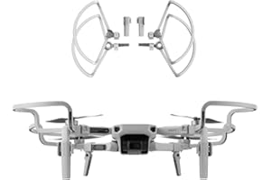 O'woda 2 en 1 Protectores de hélices extraíble + Tren de Aterrizaje Plegables Patas de extensión, Juego de Accesorios de protección para dji Mavic Mini 2 / Mavic Mini/MINI SE (Gris)