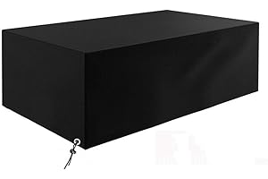 JUNXING Cubierta de Muebles de Jardín Funda Mesa Jardin Funda Protectora para Muebles Todos los tamaños Impermeable Anti-UV Oxford Protección Exterior Muebles de Jardín Sofá