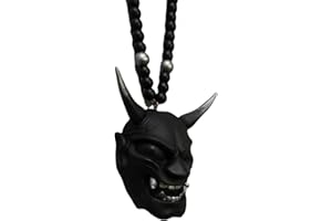 JINGLING máscara japonesa Oni, casco Samurai Kabuto, espejo retrovisor coche, adorno Kijin japonés para decoración coche, accesorios automó l