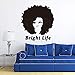 Produktbild yaoxingfu Art Design Home Decoration Günstige Vinyl Helle Leben Wandaufkleber Abnehmbare PVC Haus Dekor Bunte Lockiges Haar Abziehbilder In R ww-1 97x105 cm