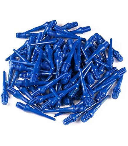 1000er Pack Softdarts Bull's Superkey Soft Tips 6mm Weiß - 1000er Packung Dart Spitzen 2BA Gewinde Bull's Dart Spitzen
