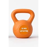 Leyaton 12 Kg &Ccedil;aydanlık Tipi Dambıl Kettlebell Ağırlık Turuncu, 12KGKTTLBLL12