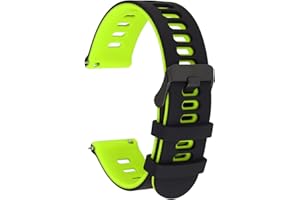 Cobee Silicone Rubber Watch Bands, Quick Release Sport Watch Replacement Straps, Universal Smart Watchband with Black Stainless Steel Buckle for Men Women