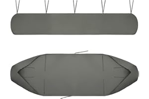 FHQGZT Patio Awning Cover, Patio Protection Canopy, 420D Heavy Duty Weather Proof Oxford, Protective Cover for Awnings, Dustproof Waterproof Anti-UV for Garden Outdoor Awning Canopy (3m/9.84ft,Grey)