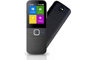 ZHFEIIRU Dispositivo de traductor de voz, compatible con 137 idiomas Smart Wifi/Hotspot/Offline Instant de 2,4 pulgadas, pantalla táctil de bolsillo, función de traducción de voz, viajes, aprendizaje, negocios